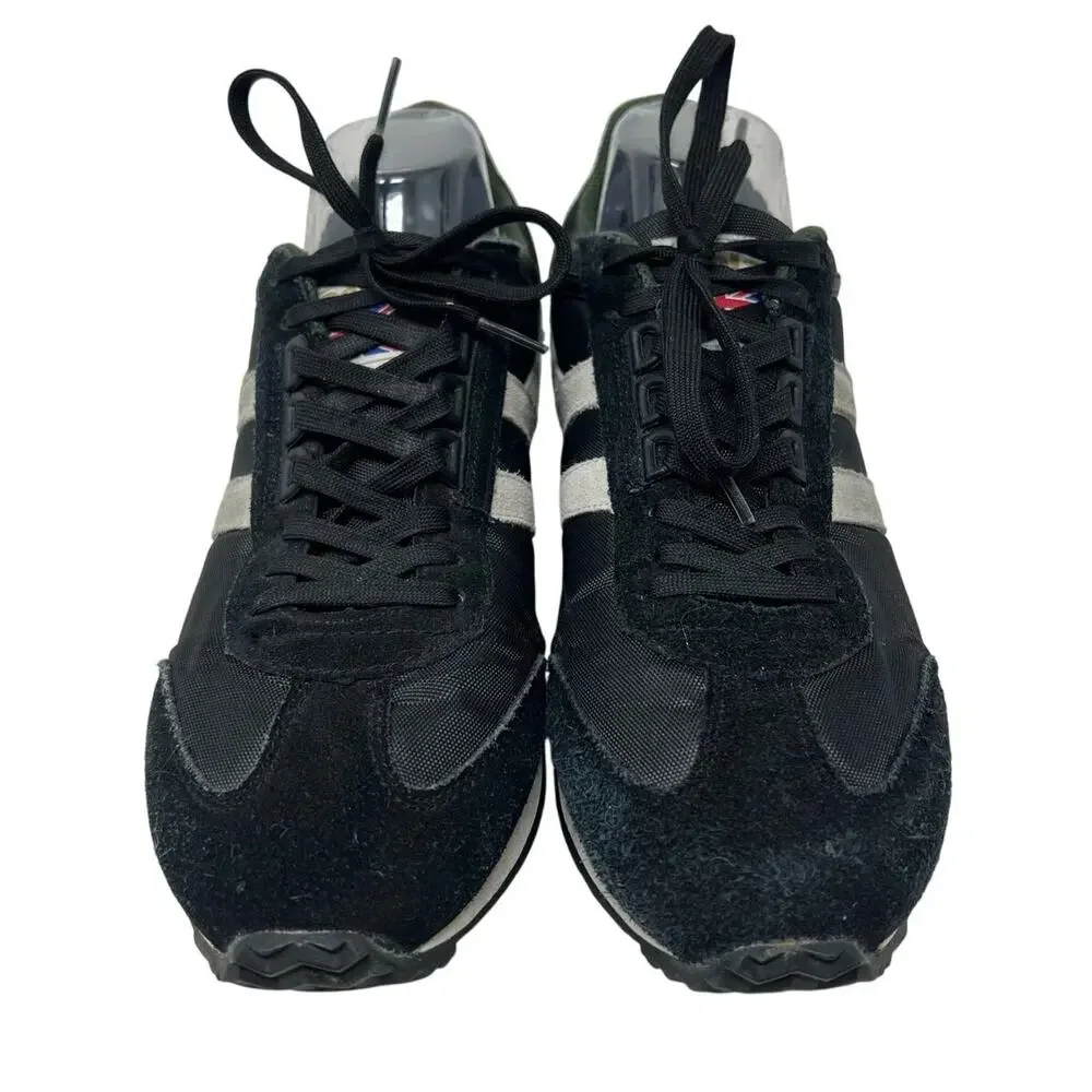 Men's Gola Boston CMA297 Black Green Trainers Low Top Sneakers 9